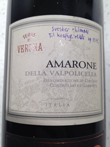 Terre Di Verona Amarone Della Valpolicella 2013